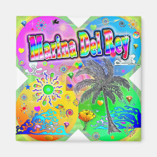 Imán de Marina Del Rey Quadro Seasons