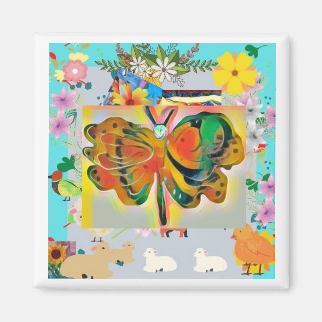 imán de mariposa (Frente)