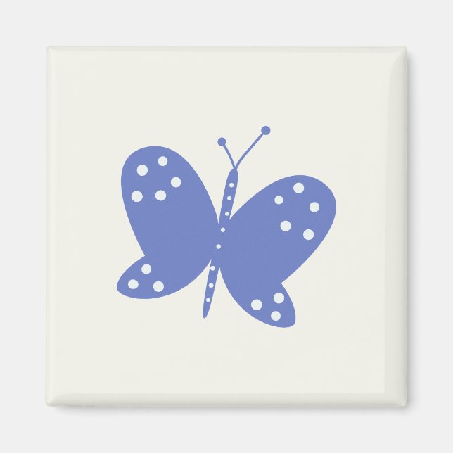 Imán de Mariposa Azul (Frente)