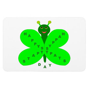 Imán de mariposa del día de San Patricio