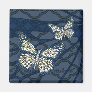 Imán de mariposa monarca judía