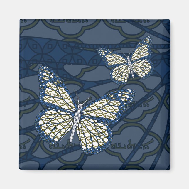 Imán de mariposa monarca judía (Frente)