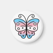 Imán de Mariposa Orgullo Transgénero