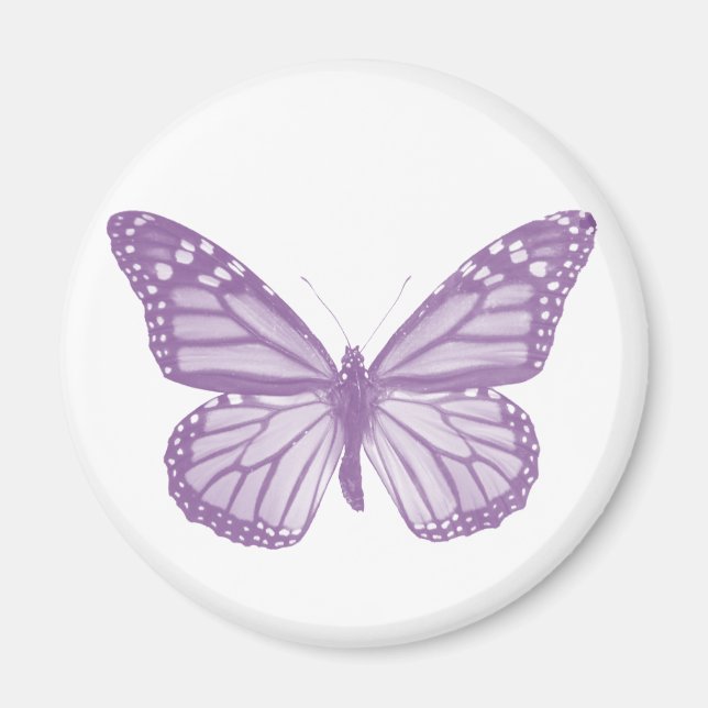 Imán de mariposa violeta (Frente)