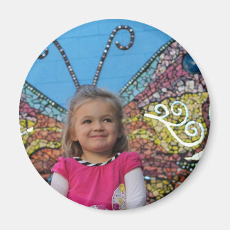 Imán de mariposa violeta (de oveja)