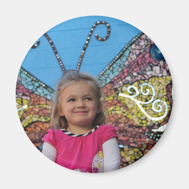 Imán de mariposa violeta (de oveja) (Frente)