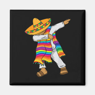 Imán De Mayo Dabbing Niños Poncho mexicanos niños peque