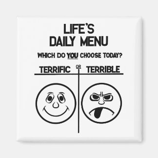 Imán de menú diario