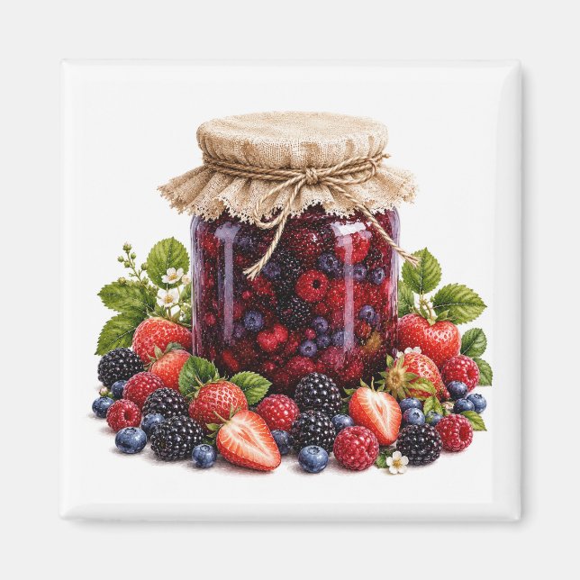 Imán de Mermelada de Frutas   (Frente)