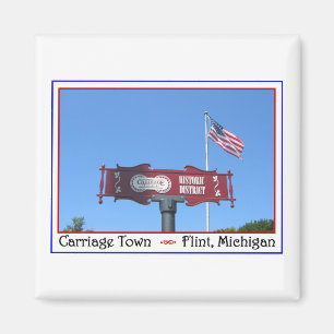 Imán de Michigan del pedernal de la ciudad del