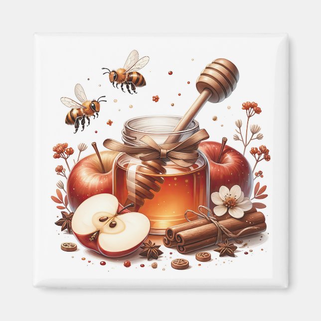 Imán de Miel de Manzana   (Frente)