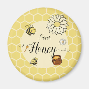 Imán de miel dulce abeja linda