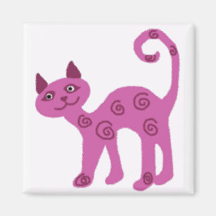 Imán de mirada de cristal del gato del gatito