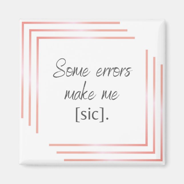 Imán de moda para tu amante del idioma favorito (Frente)