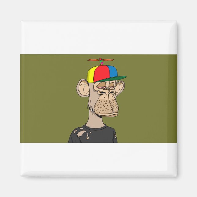 Imán 🐵 de mono (Frente)