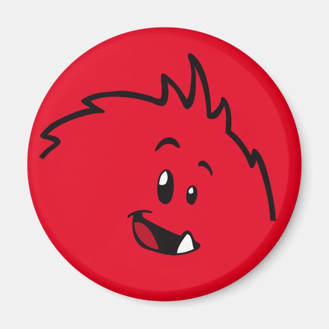 Imán de Monstruo de Polo Rodado (Versión Cara) (Frente)