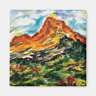 Imán de montaña al acuarela