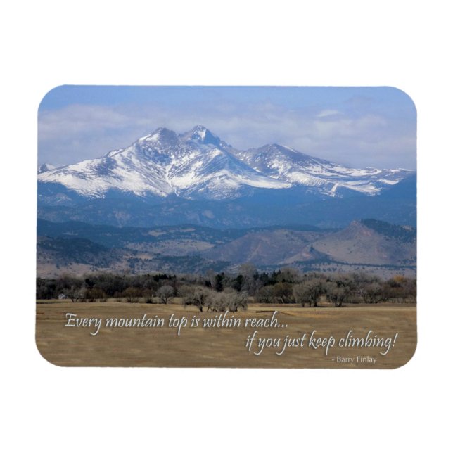 Imán de montaña de motivación (Horizontal)