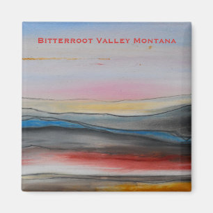 Imán de Montana del valle del Bitterroot