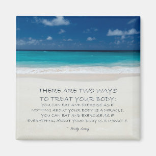 Imán de motivación de la pérdida de peso: Playa
