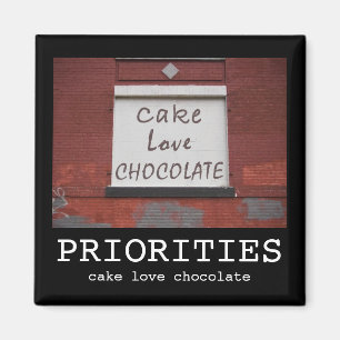 Imán de motivación de la pintada del chocolate d