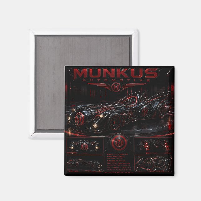 imán de Munkus/imán automotriz de Munkus (Anverso/Reverso)