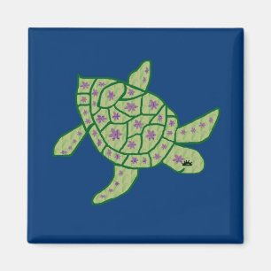 Imán de Nani Honu (tortuga de mar hermosa)