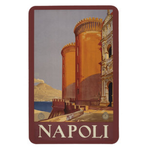 Imán de Napoli Nápoles Italia del vintage