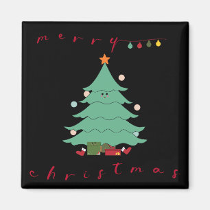Imán de Navidad Adorable   Árbol de Navidad Kawaii