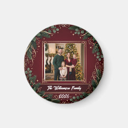 Imán de Navidad con Foto Familiar Personalizada pa
