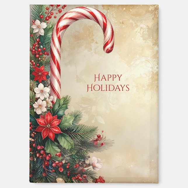 Imán de Navidad de Caramelo de Navidad (Anverso)