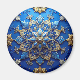 Imán de Navidad decorativo azul