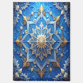Imán de Navidad decorativo azul
