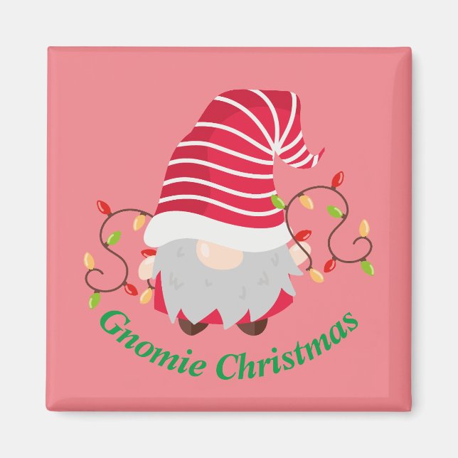 Imán de Navidad Gnomie (Frente)