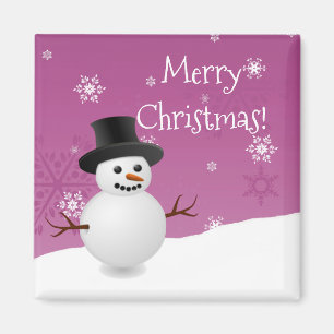 Imán de Navidades de invierno de invierno de Snowm