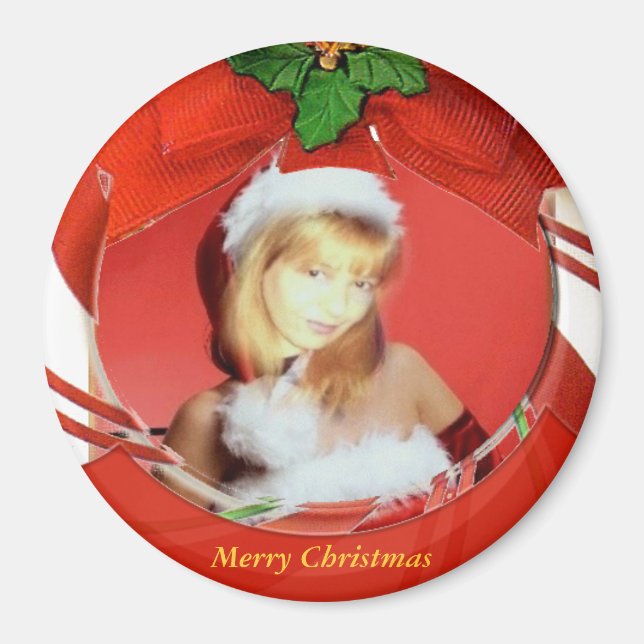 imán de Navidades de personalizable (Frente)