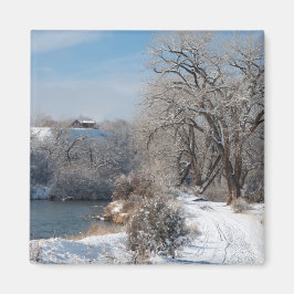 imán de Navidades de Winter Trail