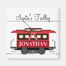 imán de Navidades del Trole de Santa