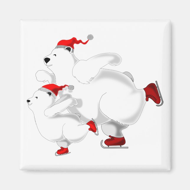 Imán de navidades - Familia de osos (Frente)