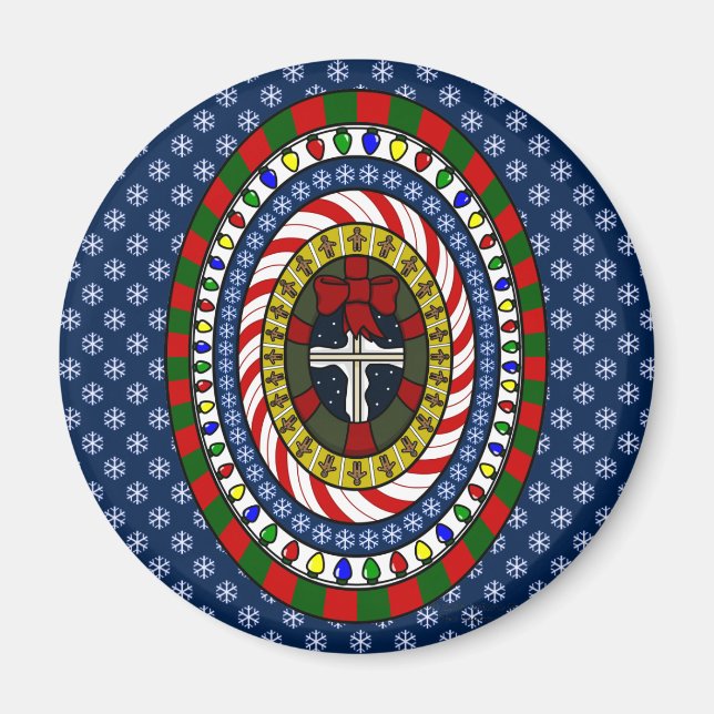 Imán de Navidades juguetones (Frente)