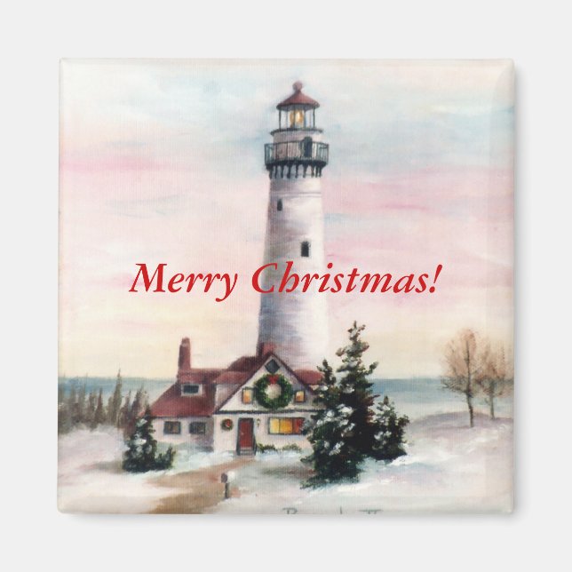 imán de Navidades ligeros navidades (Frente)