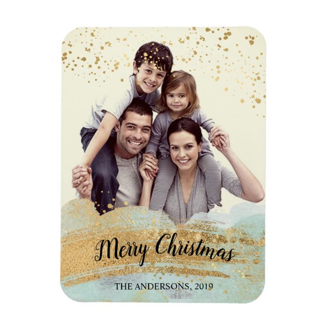 Imán de Navidades personalizados fotográficos, men (Vertical)