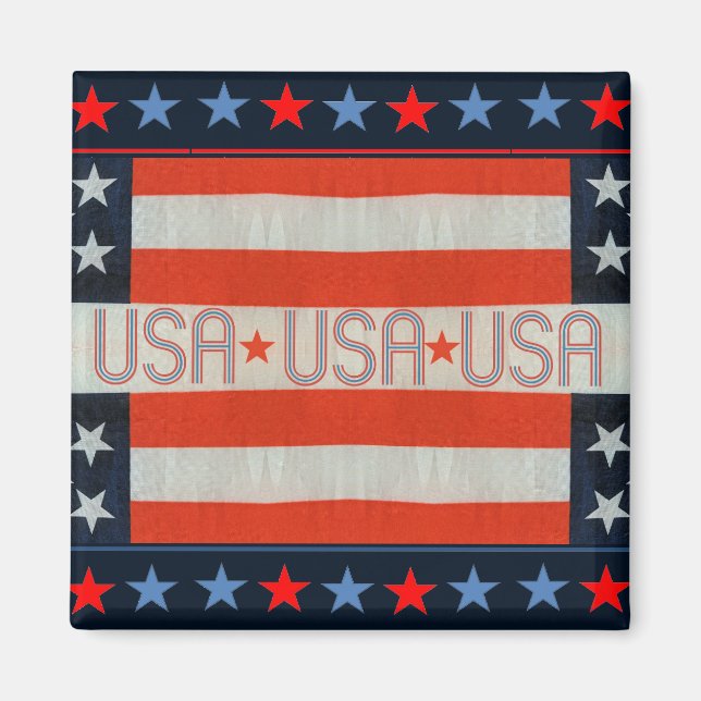 imán de neblina de bandera de Estados Unidos (Frente)