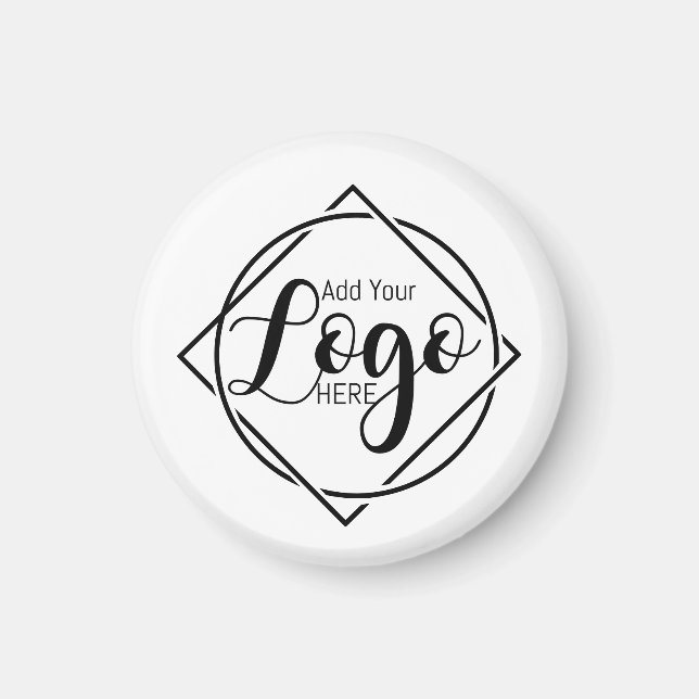 Imán de negocio personalizado con logotipo lindo | (Frente)