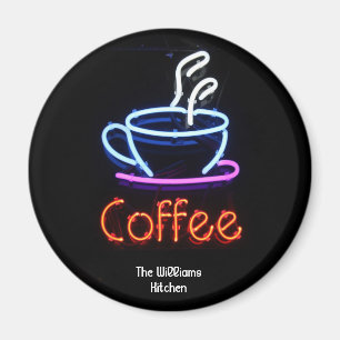 Imán de neón del Rótulo del café
