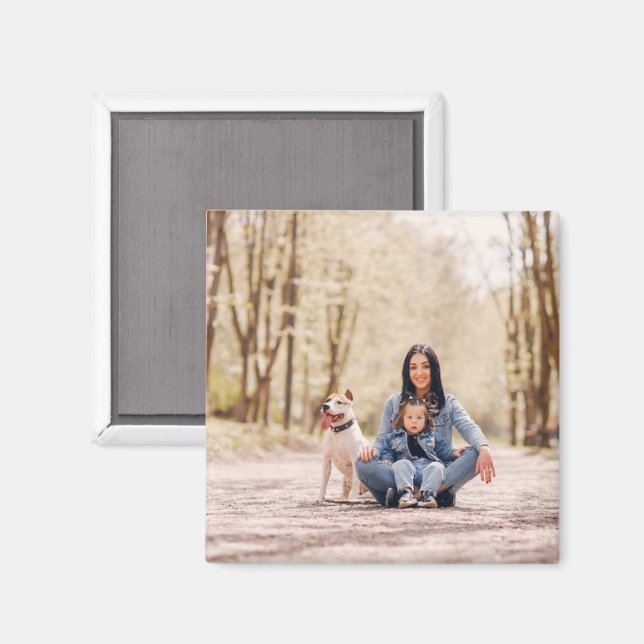 Imán de nevera con foto personalizada (Anverso/Reverso)