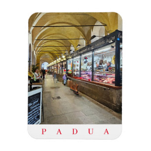 imán de nevera con vistas al mercado cubierto de P