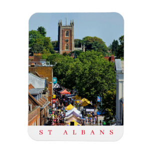imán de nevera con vistas al mercado de St Albans