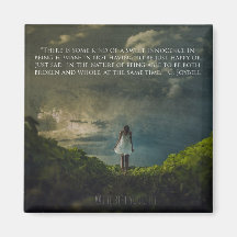 imán de nevera cuadrada con mensaje inspirador