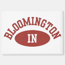 Imán de nevera de Bloomington Indiana Regalo unive